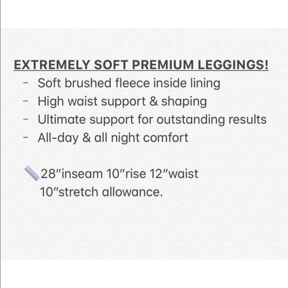 🔒SOLD 🆕 Mulberry Fleece Leggings - Picture 5 of 5